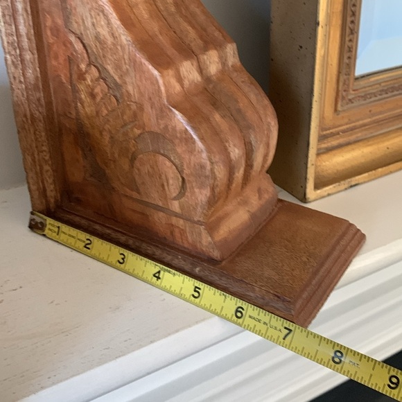 Set of 2 pcs Carved wooden corbels Corbels Bracket wall decor home new kitchen‎ - Picture 16 of 16